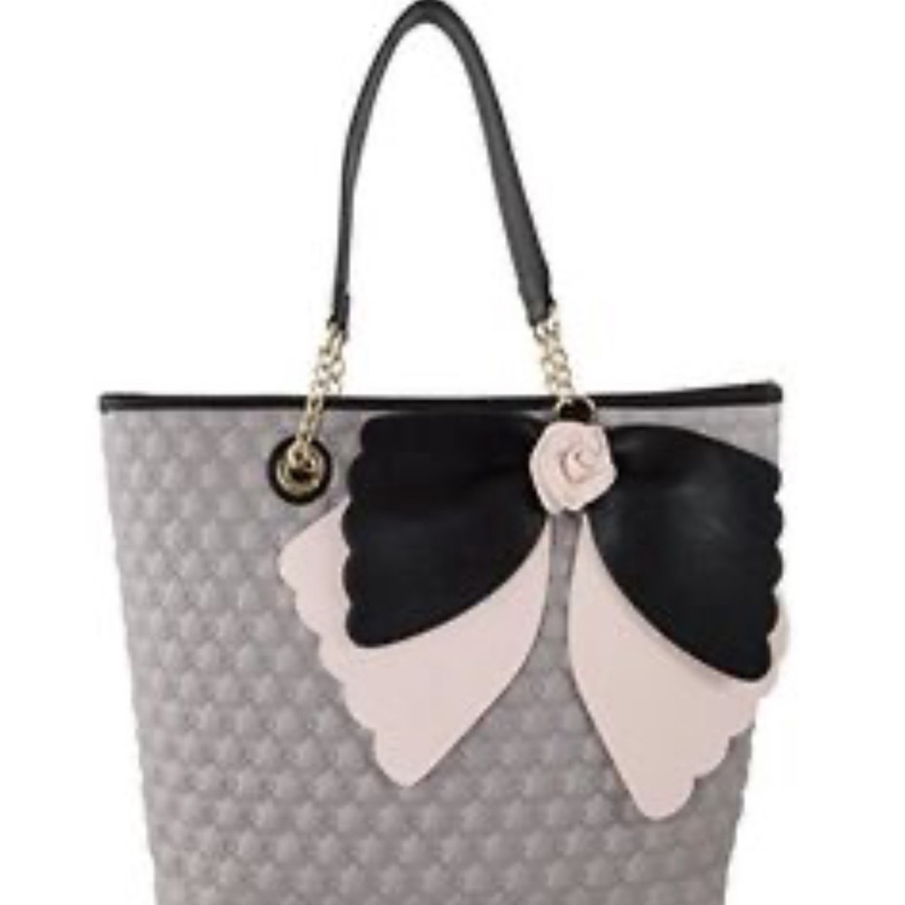 Betsey Johnson Scallop Bow Tote Bag